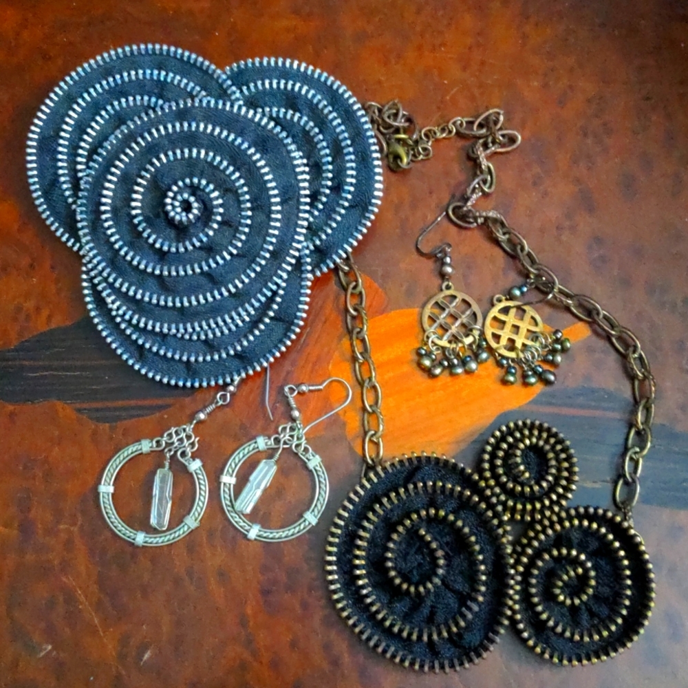 A287 🔥 5 For $35 🔥 Zipper Jewelry